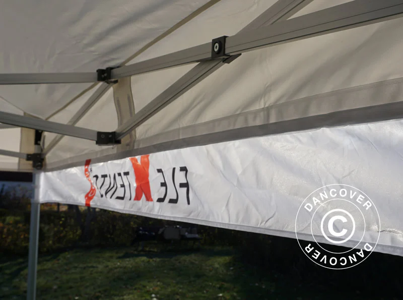 Baner z nadrukiem do namiotu ekspresowego FleXtents®, 4x0,2m - Image 12