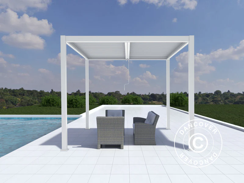 Bioklimatyczna pawilon Pergola San Pablo Alu+, 3x4m, Biały - Image 3