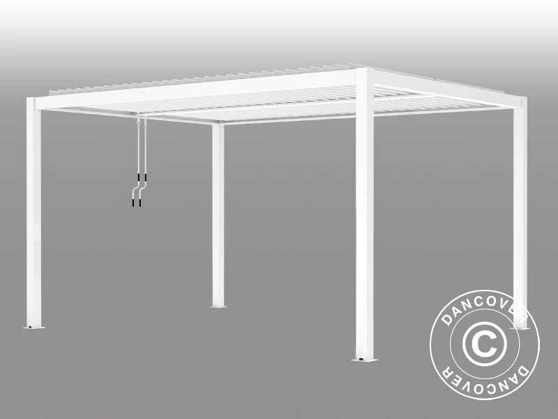 Bioklimatyczna pawilon Pergola San Pablo Alu+, 3x4m, Biały - Image 4