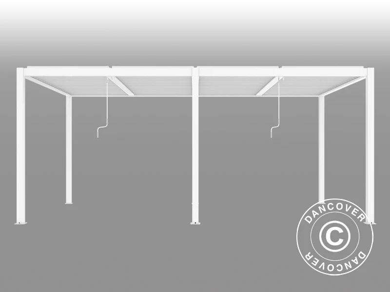 Bioklimatyczna pawilon Pergola San Pablo Alu+, 3x5,8m, Biały - Image 6