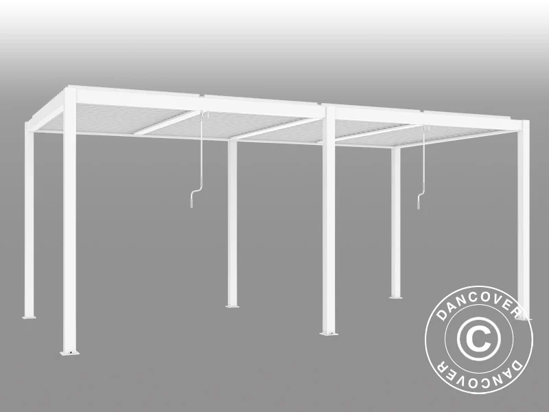 Bioklimatyczna pawilon Pergola San Pablo Alu+, 3x5,8m, Biały - Image 8