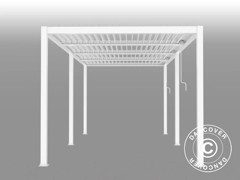 Bioklimatyczna pawilon Pergola San Pablo Alu+, 3x5,8m, Biały - Image 9