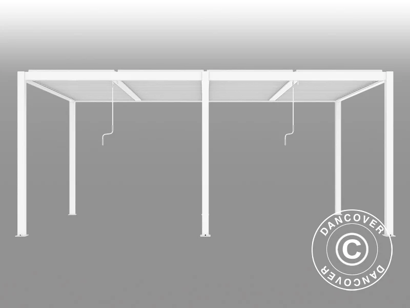 Bioklimatyczna pawilon Pergola San Pablo Alu+, 4x5,8m, Biały - Image 5
