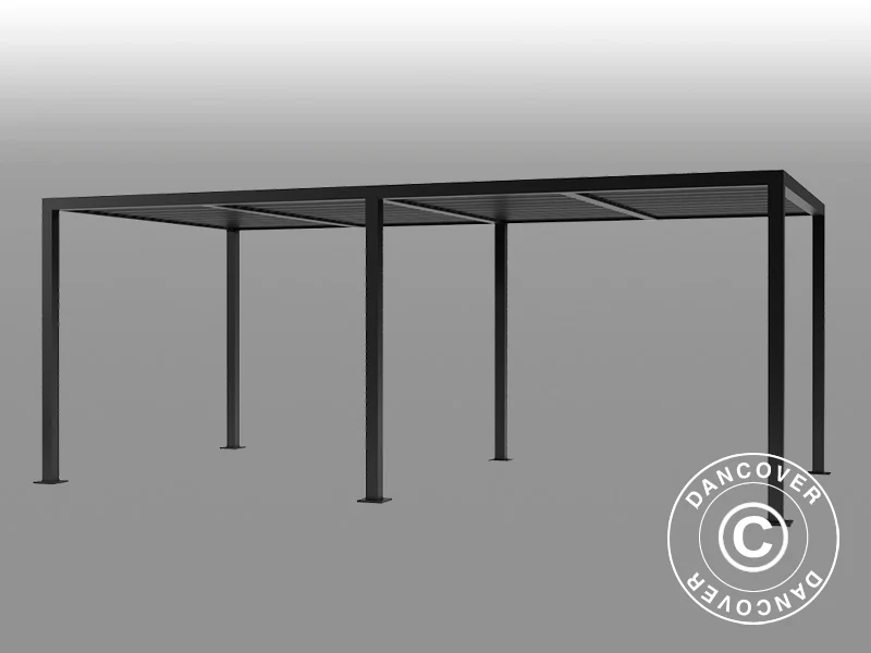 Bioklimatyczna pawilon Pergola San Pablo Alu+, 4x5,8m, Czarny - Image 5