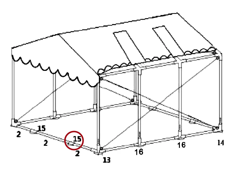 łącznik 2-stronny do listwy usztywniającej, Ø42mm - Image 5