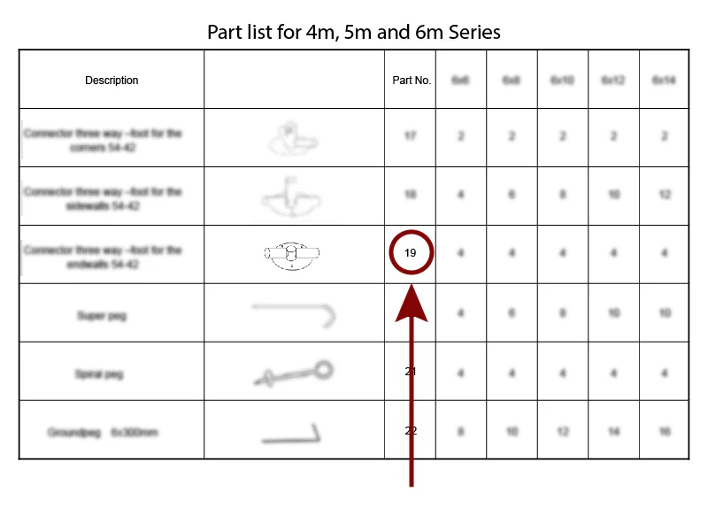 łącznik 2-stronny do listwy usztywniającej, Ø42mm - Image 3