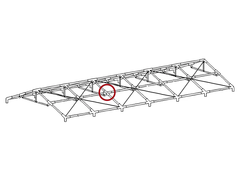 łącznik 4-stronny, Ø42+Ø54mm, 180° - Image 5