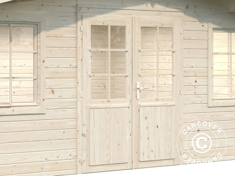 Domek drewniany, 5,04x3,8x2,45m, 17m², Naturalny - Image 3