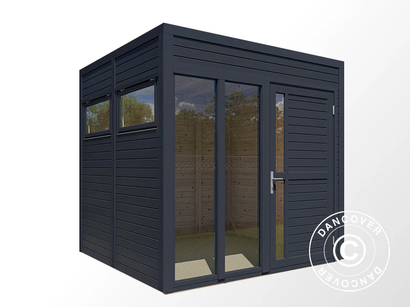 Domek drewniany, Bertilo Cubus 2O, 2,26x2,34x2,32m, Antracyt - Image 3