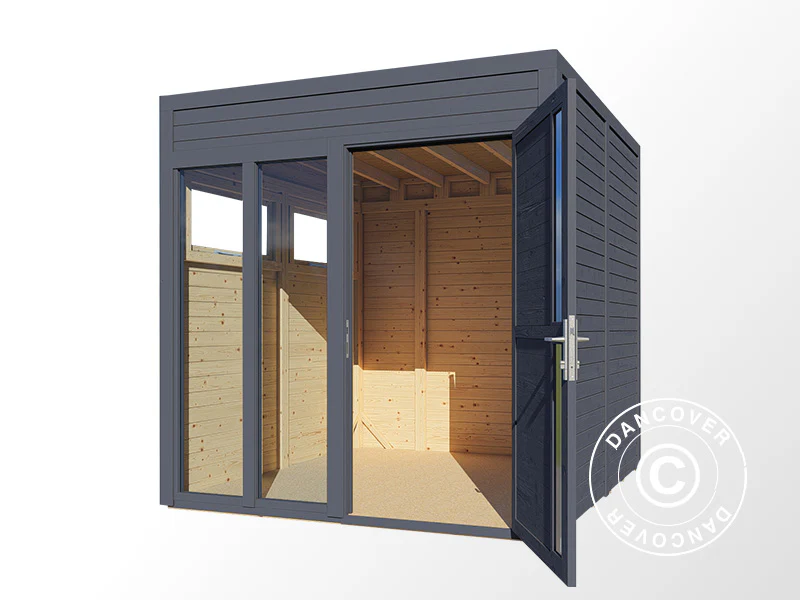 Domek drewniany, Bertilo Cubus 2O, 2,26x2,34x2,32m, Antracyt - Image 4
