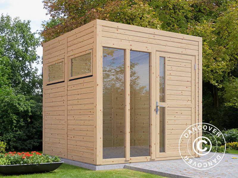 Domek drewniany, Bertilo Cubus 2O, 2,26x2,34x2,32m, Naturalne drewno - Image 2