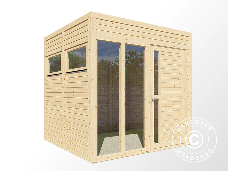 Domek drewniany, Bertilo Cubus 2O, 2,26x2,34x2,32m, Naturalne drewno - Image 3