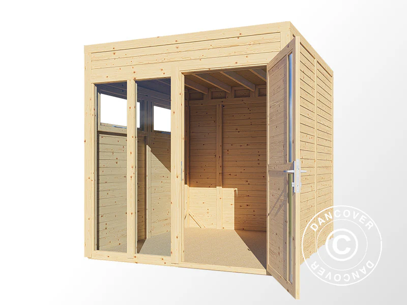 Domek drewniany, Bertilo Cubus 2O, 2,26x2,34x2,32m, Naturalne drewno - Image 4