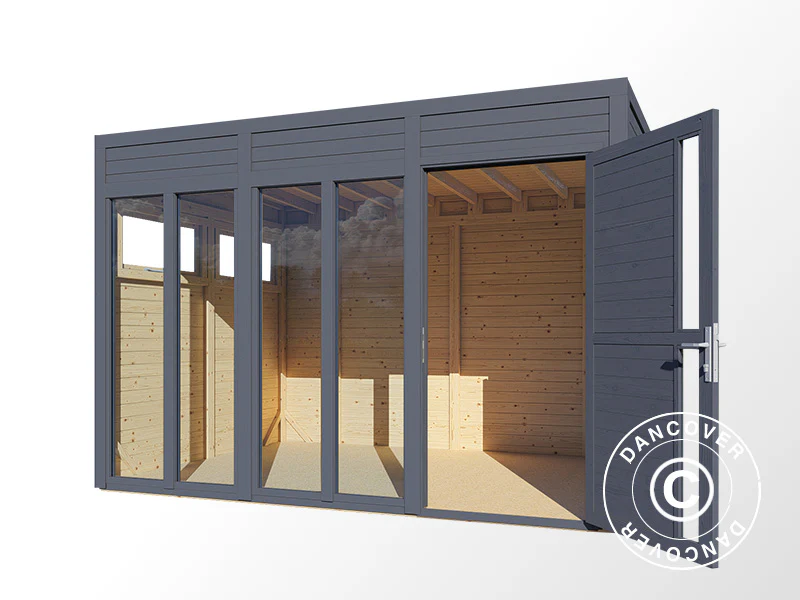 Domek drewniany, Bertilo Cubus 3O, 3,37x2,34x2,32m, Antracyt - Image 4