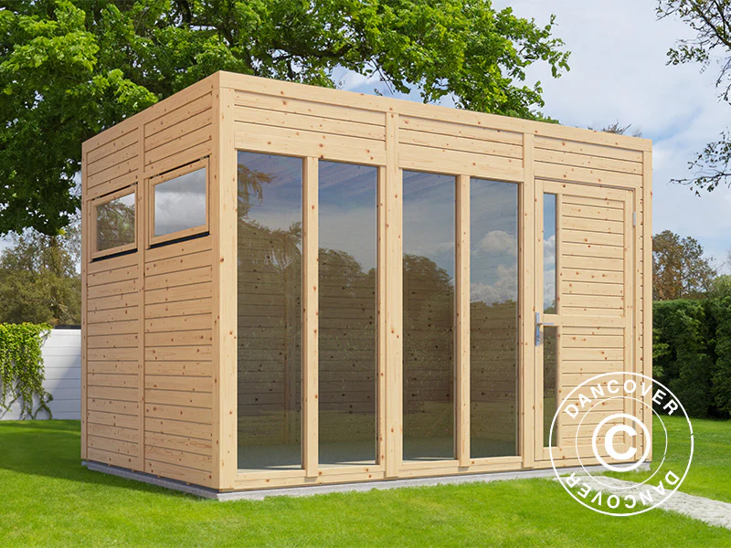Domek drewniany, Bertilo Cubus 3O, 3,37x2,34x2,32m, Naturalne drewno - Image 2
