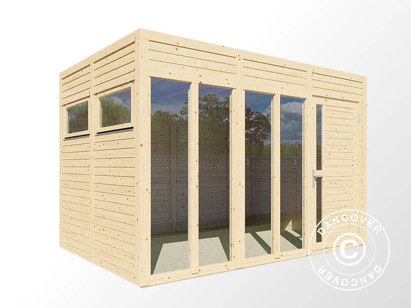 Domek drewniany, Bertilo Cubus 3O, 3,37x2,34x2,32m, Naturalne drewno - Image 3