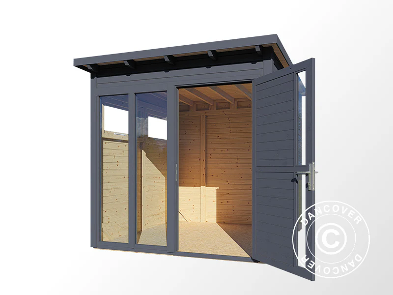 Domek drewniany, Bertilo Pentus 2O, 2,26x2,34x2,33m, Antracyt - Image 4