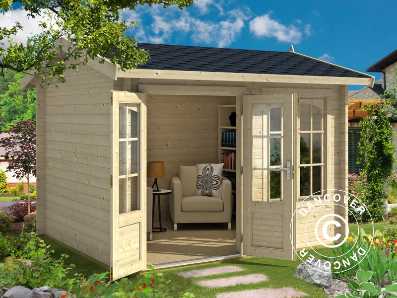 Domek drewniany Stavanger 3x2,5x2,45m, 44mm, Naturalny - Image 2