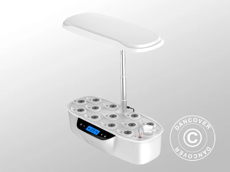 Doniczka hydroponiczna ze światłem LED, 0,204x0,40x0,195m, Biała - Image 5