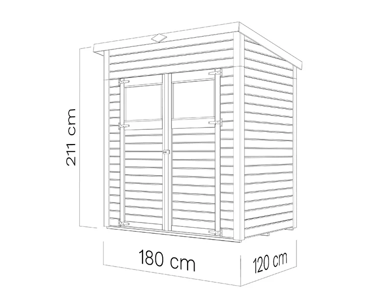 Drewniana szopa, Bertilo Amrum 1, 1,8x1,2x2,11m, 2,16m² - Image 5