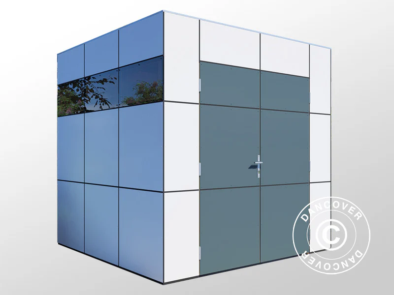 Drewniana szopa, Bertilo HPL 1, 2,3x2,28x2,3m, 5,24m², Antracyt/Biały - Image 10