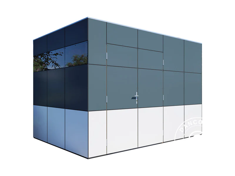 Drewniana szopa, Bertilo HPL 2, 3,45x2,28x2,3m, 7,86m², Antracyt/Biały - Image 12