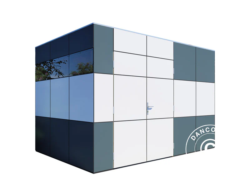 Drewniana szopa, Bertilo HPL 2, 3,45x2,28x2,3m, 7,86m², Antracyt/Biały - Image 14