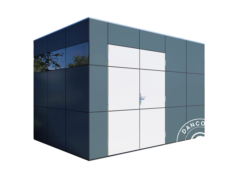 Drewniana szopa, Bertilo HPL 2, 3,45x2,28x2,3m, 7,86m², Antracyt/Biały - Image 15