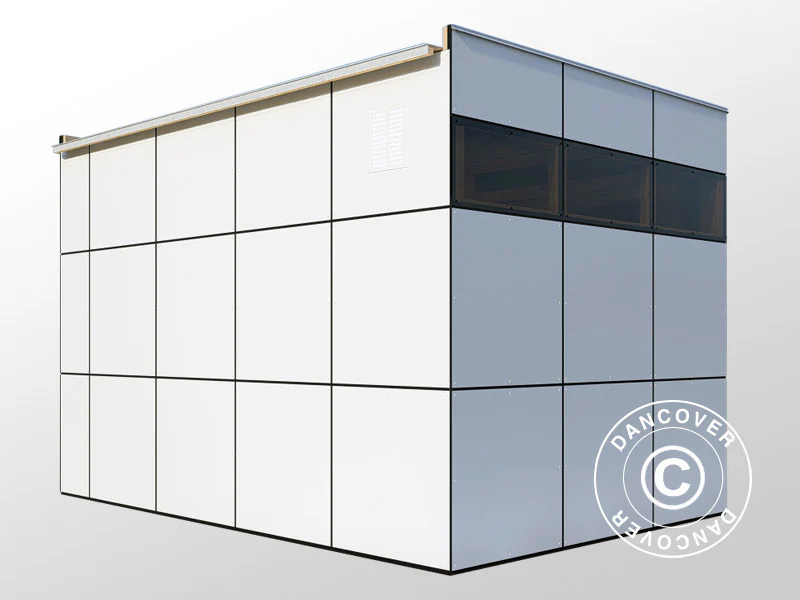 Drewniana szopa, Bertilo HPL 2, 3,45x2,28x2,3m, 7,86m², Antracyt/Biały - Image 6