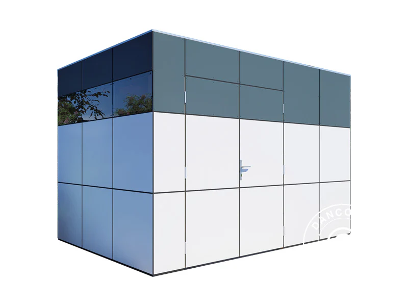 Drewniana szopa, Bertilo HPL 2, 3,45x2,28x2,3m, 7,86m², Antracyt/Biały - Image 7