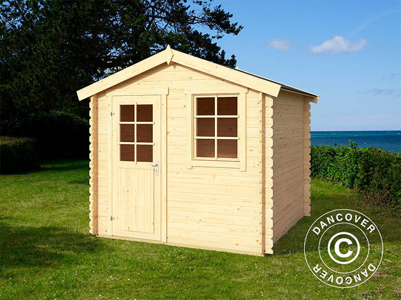 Drewniana szopa Lyon 2,3x2,3x2,34m, 28mm, 5,04m², Naturalny - Image 3