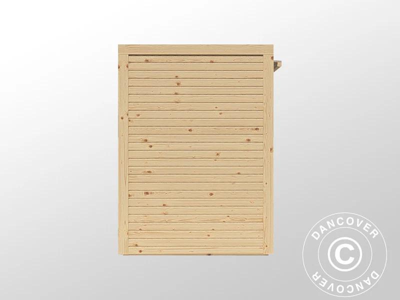 Drewniana szopa na rowery, Bertilo Box Bike, 2,07x1,03x1,43m, 2,1m², Naturalny - Image 5