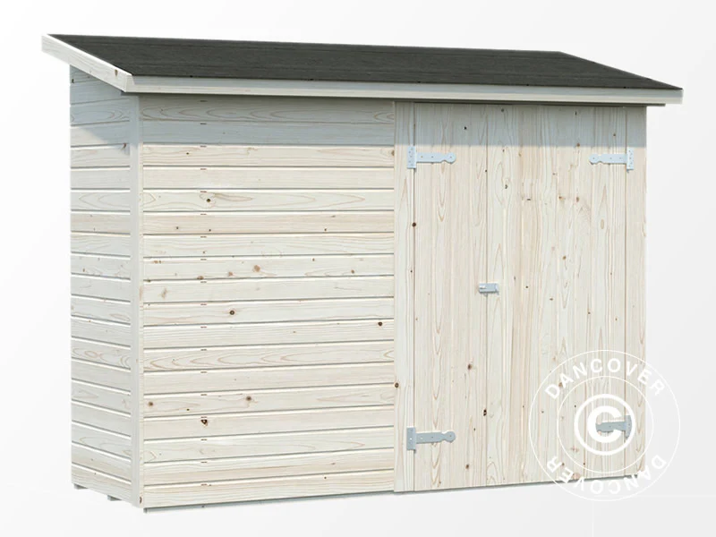 Drewniana szopa przyścienna, 2,34x0,95x1,89m, 2,2m², Naturalny - Image 2