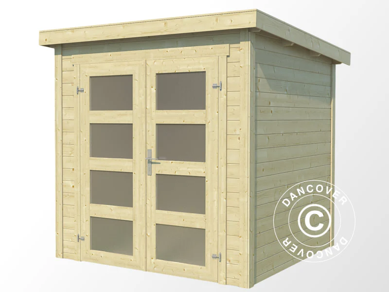 Drewniana szopa Torrent 2x2,5x2,11m, 28mm, 4,75m², Naturalny - Image 4