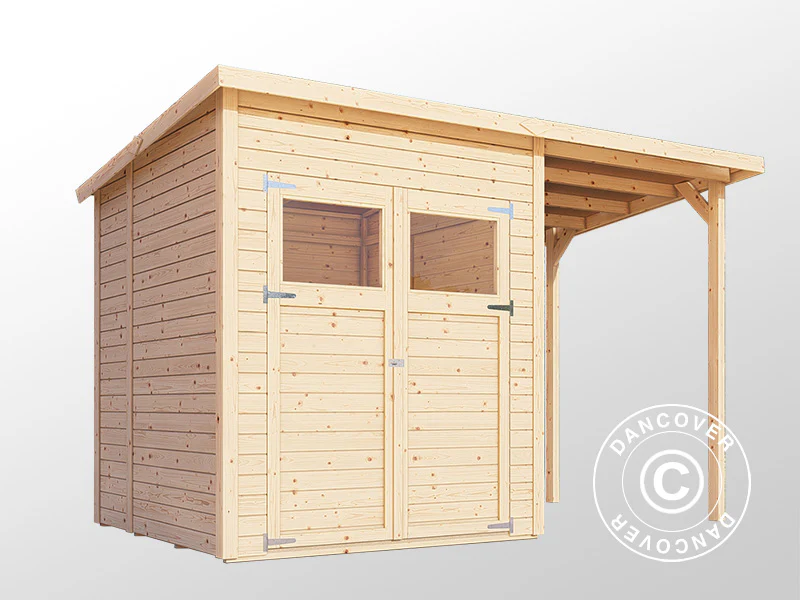 Drewniana szopa z daszkiem, Bertilo Amrum 2 Plus, 3,23x1,8x2,1m, 2,78m² + 3,03m² - Image 2