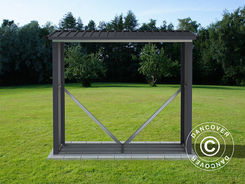Drewutnia 1,82x0,89x1,56m, 1,62m², ProShed®, Antracyt - Image 2