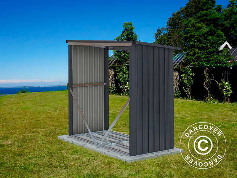Drewutnia 1,82x0,89x1,56m, 1,62m², ProShed®, Antracyt - Image 3