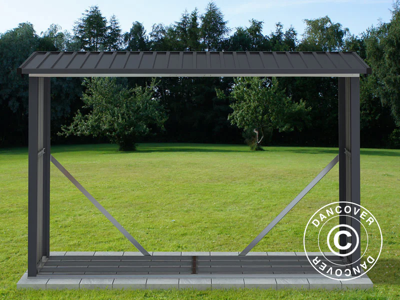 Drewutnia 2,42x0,89x1,56m, 2,15m², ProShed®, Antracyt - Image 2