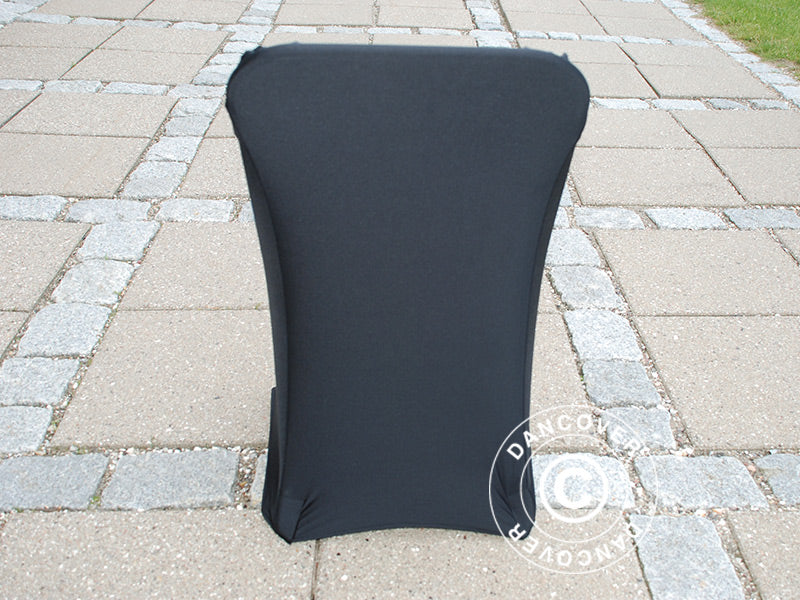 Elastyczny pokrowiec na krzesło 44x44x80cm, Czarny (1 szt) - Image 7