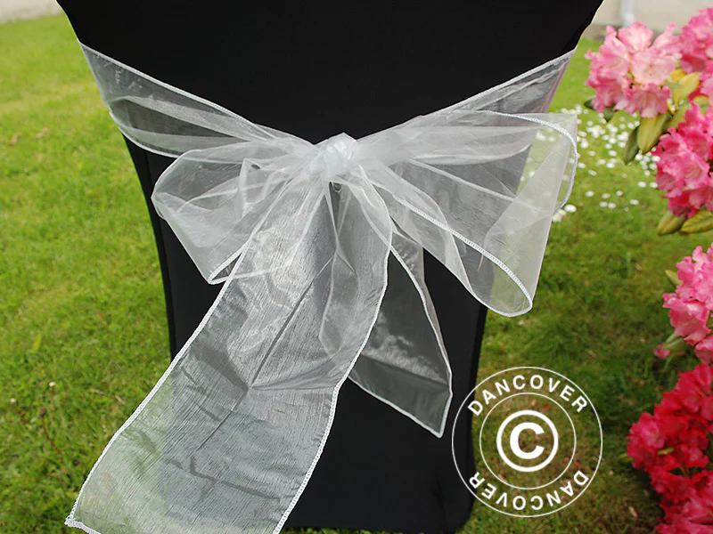 Elastyczny pokrowiec na krzesło 44x44x80cm, Czarny (10 szt) - Image 9