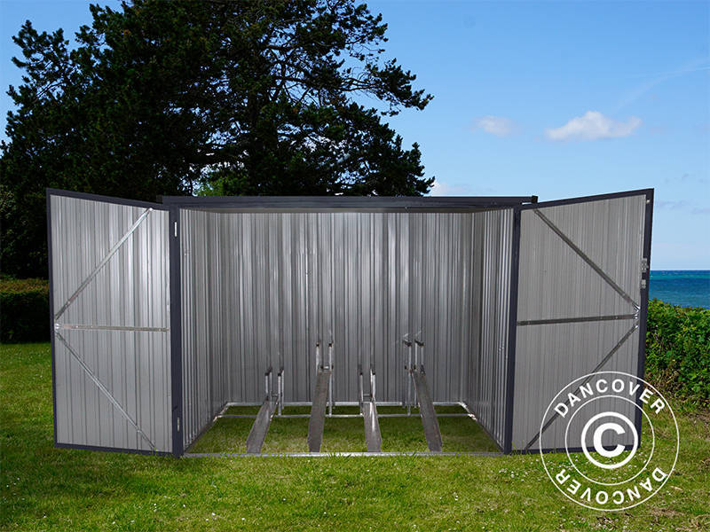 Garaż dla rowerów 2,03x1,98x1,57m, 4,02m², ProShed®, Antracyt - Image 3