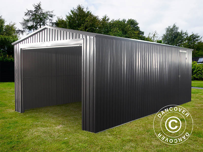 Garaż metalowy 3,38x5,76x2,43m, 19,47m², ProShed®, Antracyt - Image 2