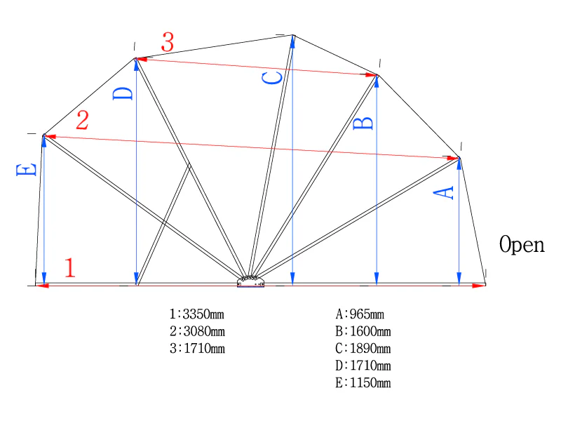 Garaż składany (Motocyklowy), 1,88x3,45x1,9m, Szary - Image 16
