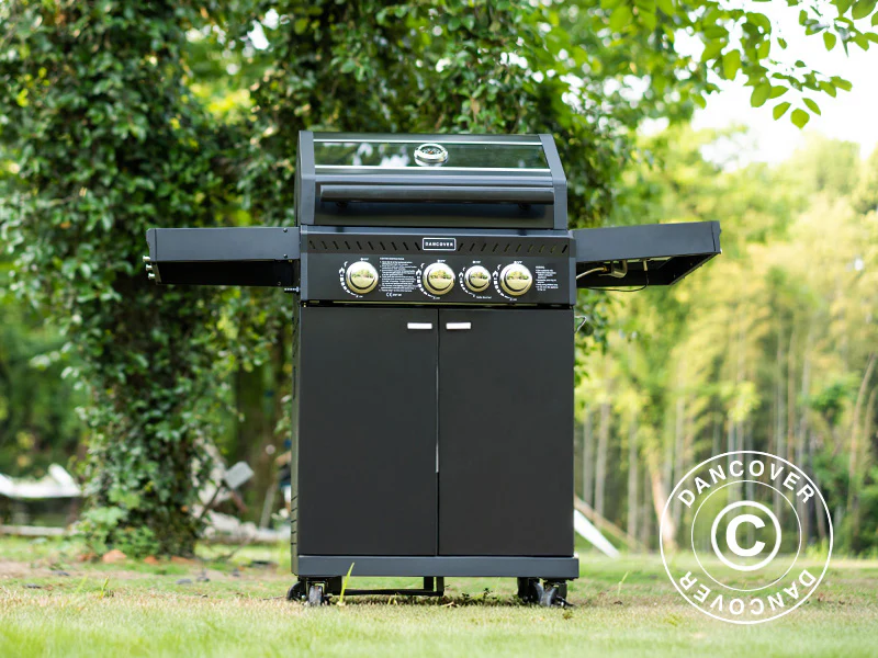 Grill gazowy BBQ Dancover 3+1, Czarny - Image 3