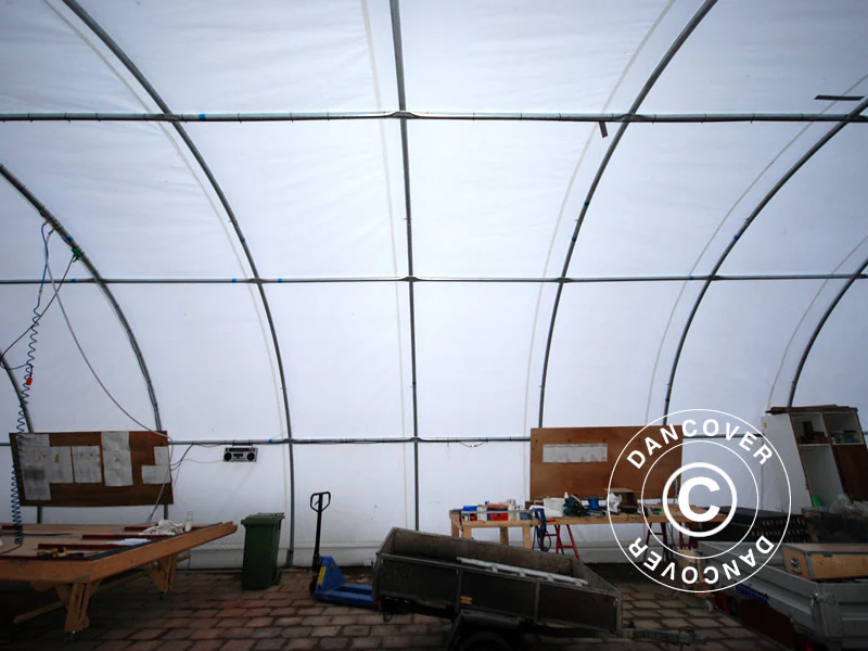 Hala łukowa 9,15x12x4,5m, PCV, Biały - Image 5