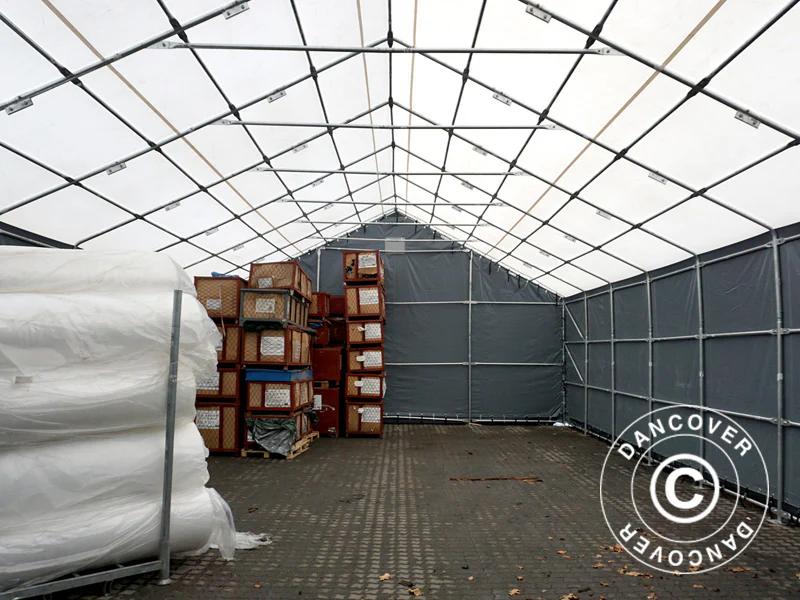 Hale namiotowe Titanium 8x16,2x3x5m, Biały/Szary - Image 6