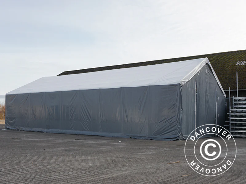 Hale namiotowe Titanium 8x27x3x5m, Biały/Szary - Image 2