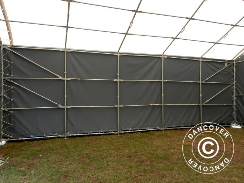 Hale namiotowe Titanium 8x9x3x5m, Biały/Szary - Image 18