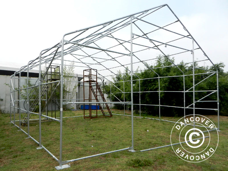 Hale namiotowe Titanium 8x9x3x5m, Biały/Szary - Image 19