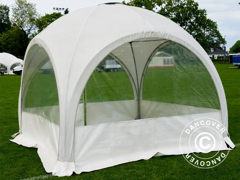 Kopułowy namiot imprezowy Multipavillon 3x3m, Biały - Image 4